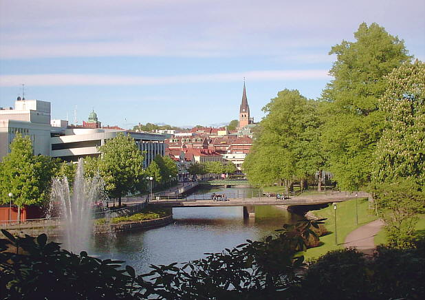 Borås y el río Viskan