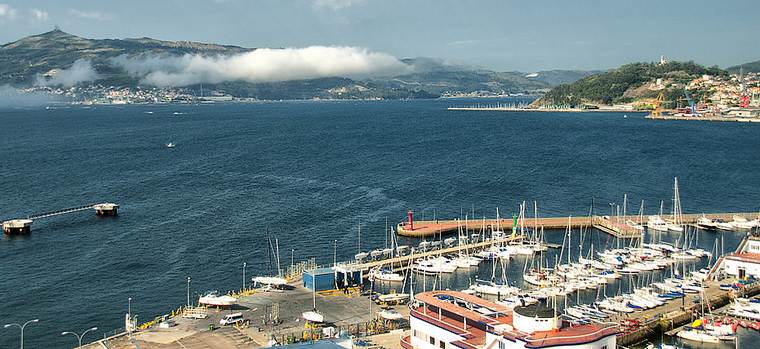Panorámica del puerto de Vigo
