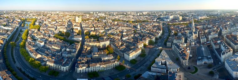 Vista panorámica de Nantes