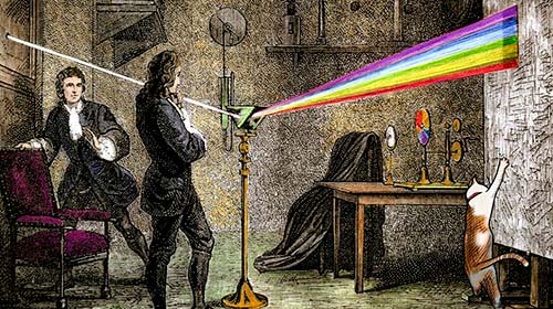 Isaac Newton, la luz es color