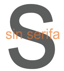 Imagen sin serifa o san serif