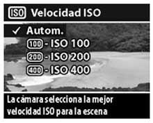Velocidad ISO